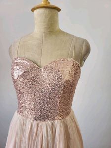 Net Sequined Gown...