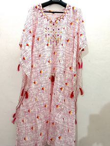 Women Printed Cotton Kaftan