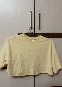 H&amp;m Basic Crop Tee