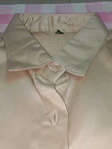 Elegant Cream Puff Sleeve Blouse