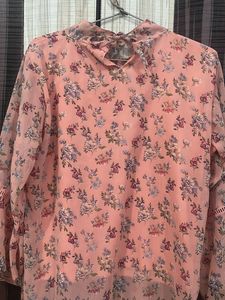 Floral Print Bell Sleeve Top