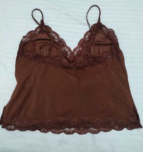 Tailored Lace Trimmed Camisole