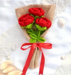 A Crochet Flower Bouquet