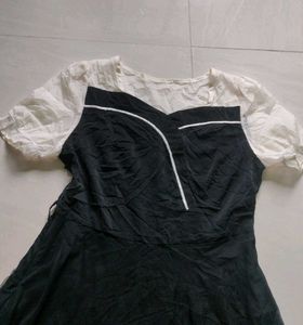 Black &amp; White Dress with unique design