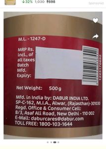 DABUR ASWAGANDHA 500GM