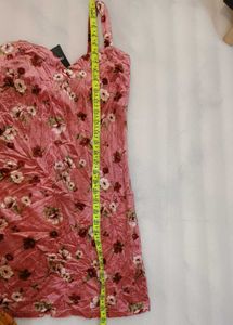 Floral Velvet Mini Dress 34 to 36