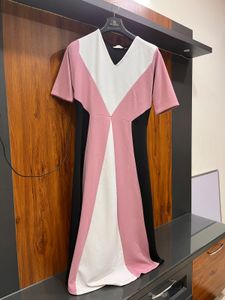 Color Block Midi Dress