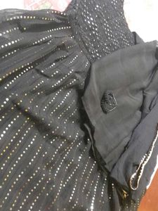 Black Sharara Set