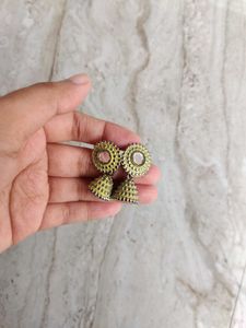 Light Yellow Jhumka
