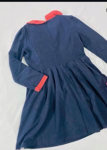 Vintage-Inspired Navy &amp; Red Dress