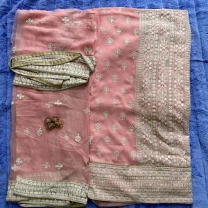 Elegant Pink Embroidered Salwar Kameez