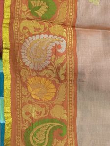 Vintage Handloom Tissue silk Saree