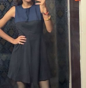 Chic Two-Tone Sleeveless Dress