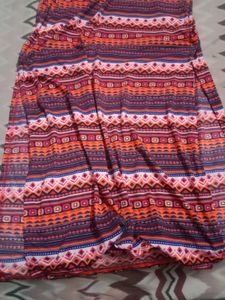 Patterned Ethnic Skirt