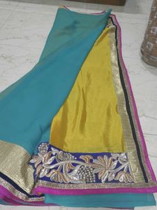 Elegant Embroidered Saree