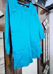 Elegant Teal Top Plus size 5XL