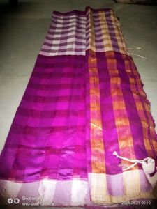 Purple Handloom Saree  🤗