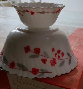 LARAH borosil 7 Pcs Serving Bowl