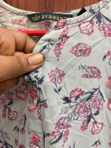 Floral Print Kurta