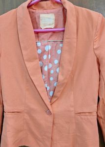 BERSHKA Coral Blazer
