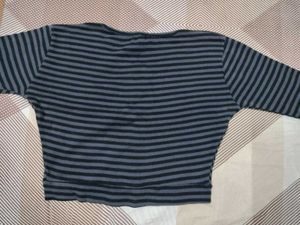 Striped Cropped Top
