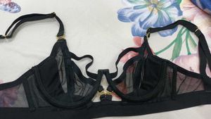 Black Mesh Bra