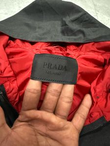 Prada Black Nylon Blouson Lightweight Jacket