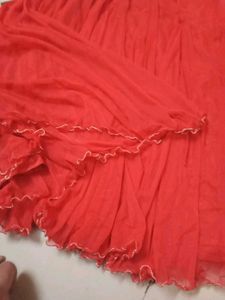 beautiful tomato color gown