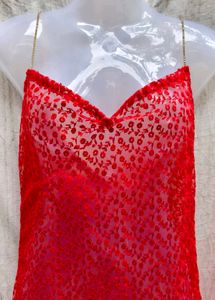 Red Sequin Maxi Dress