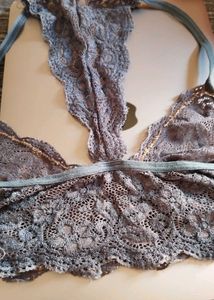 Net Bralette - Buy Dark Teal &amp; Grey Is Free