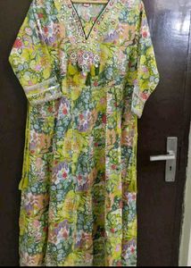 Beautiful Partywear Floral Kurta Set &amp; Dupatta