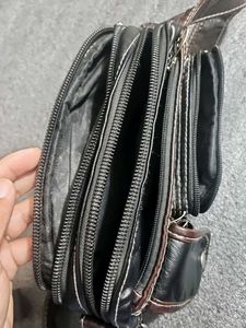 WENEZO Leather Crossbody Bag