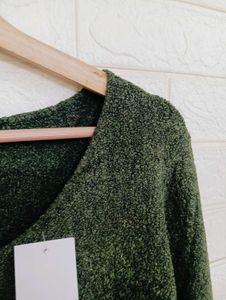 Chico&#39;s Green Knit Sweater