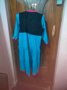 Blue Tiered Dress