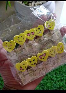 Heart Emoji Clothespins