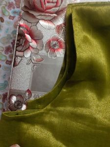 Green Silk Sari Blouse
