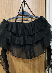 Tiered Ruffle Halter Top