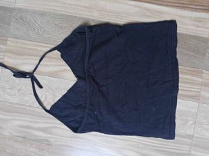 Lace Trim Halter Top