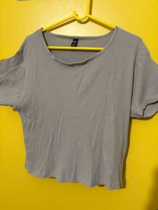 R&amp;B Ribbed Crop Top - Size XXL