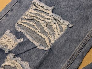 Ripped Wide Leg Jeans