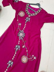 Vine Colour Gown For Women