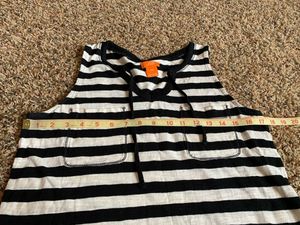 Joe Fresh Small Women Top sleeveless Stretch Strip
