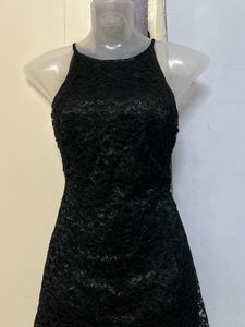 Pintrest Black Glitter Mini One Piece