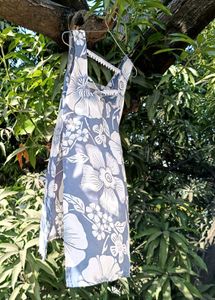 Floral Sleeveless kurti slit til uper waist