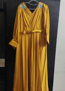 Cocktail Mustard Gown