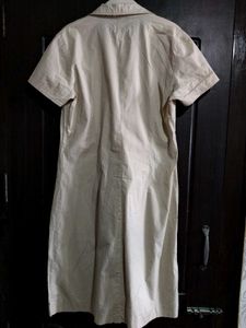 Beige Shirt Dress