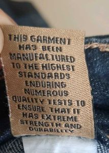 Vintage Style Denim Cargo Pants