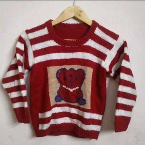 Cute Kids hand knitted Striped Sweater