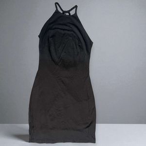 H&M Black Halter Mini Dress Size S