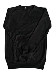 Black Cotton Crewneck Tee